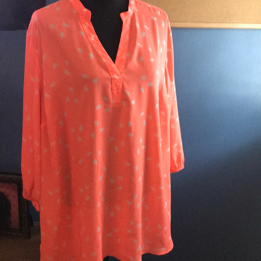 Bright orange dress shirt